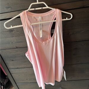 Pink “Love tank top” lululemon.